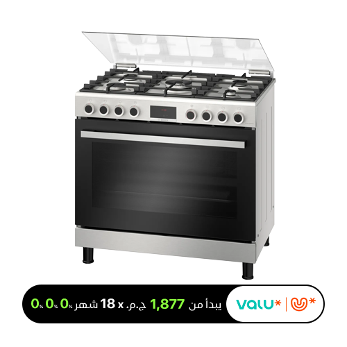Bosch Gas Cooker 5 Burners 60 90 cm Full Safety Stainless Steel HGX3G8W50S valu installment