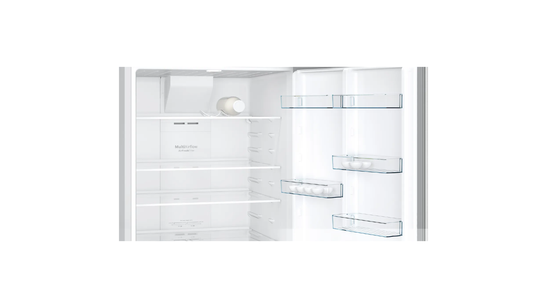 Bosch Refrigerator 581 Liter No Frost Stainless Steel KDN76XI3E8 with open door 1