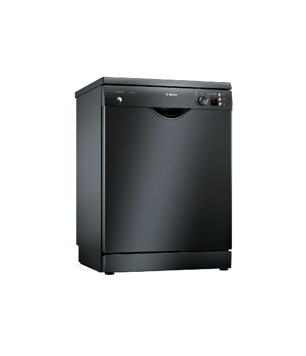 Bosch Series 2 Freestanding Dishwasher, 12 Persons, Black - SMS25AB00V