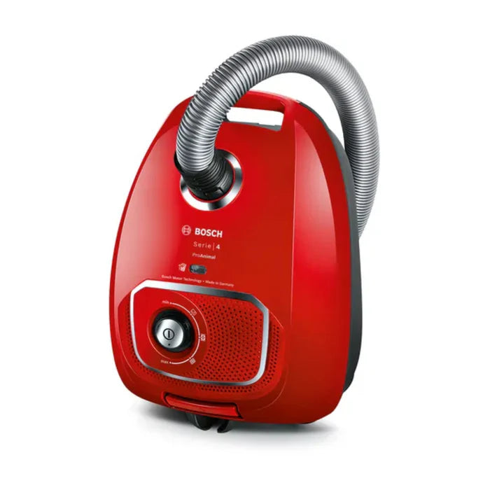 <tc>مكنسة كهربائية بوش سلسلة 4 بكيس، برو أنيمال، بدون كيس 4LBGBS4PET1 - أحمر</tc>