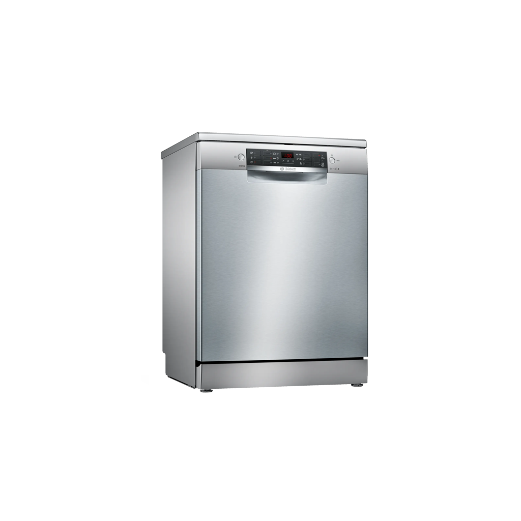 Bosch Series 4 Freestanding Dishwasher, 60 cm, 12 Persons, Silver - SMS46JI01V