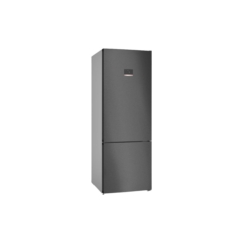 Bosch Series 4 free-standing fridge-freezer with freezer at bottom 193 x 70 cm Black stainless steel - Net Capacity 505 liter, KGN56CX30U (touch control)