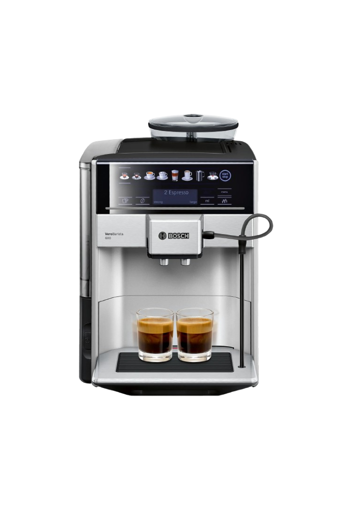 Bosch Vero Barista 600 Espresso Coffee Maker, 1.7 Liters, 1500W, Black and Silver - TIS65621RW
