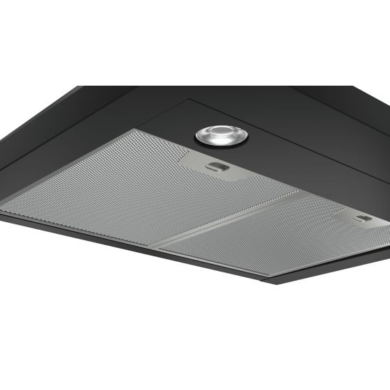 Bosch Wall Mounted Hood with Chimney, 60 cm, Black - DWP64CC60Z