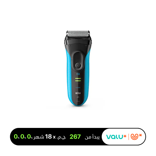 <tc>ماكينة حلاقة كهربائية للرجال براون Series 3 ProSkin 3040s – لون أزرق/أسود</tc>