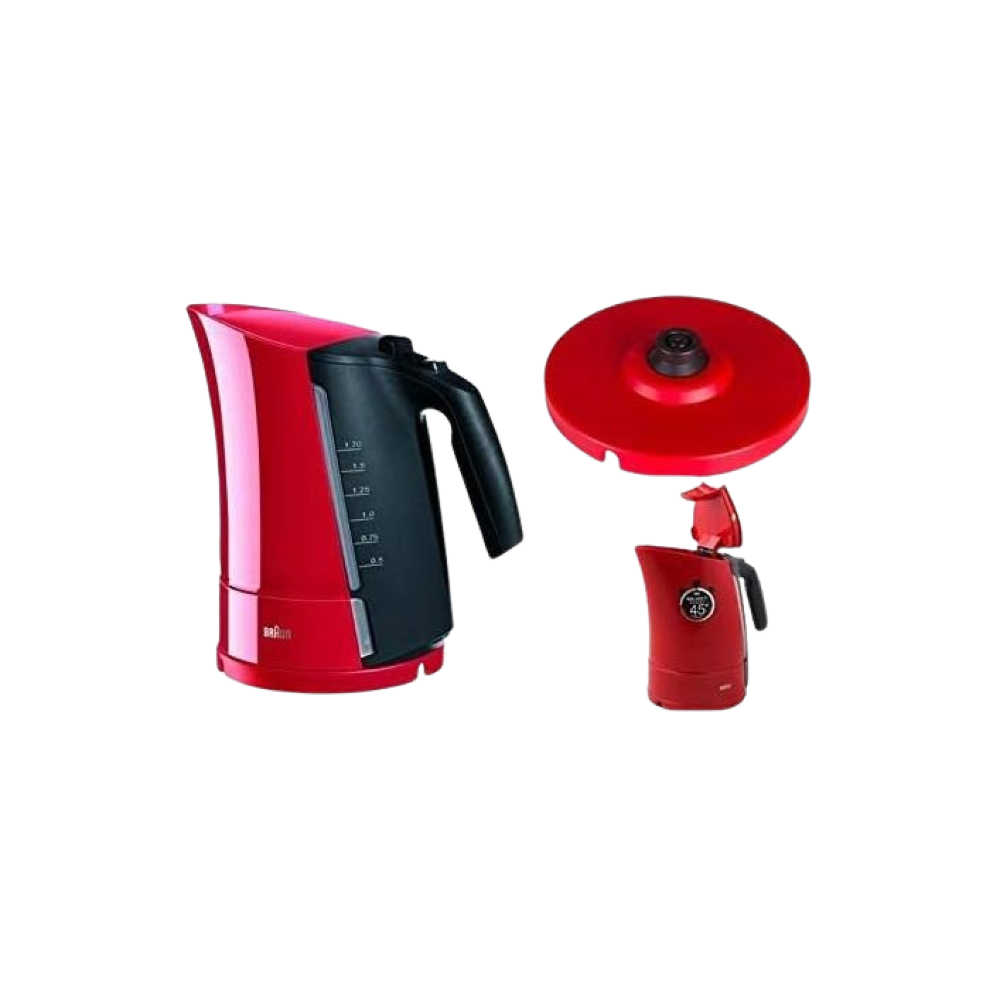 Braun Electric Kettle, 1.7 Liter, 2200 Watt, Red - WK300 xprs egy 1