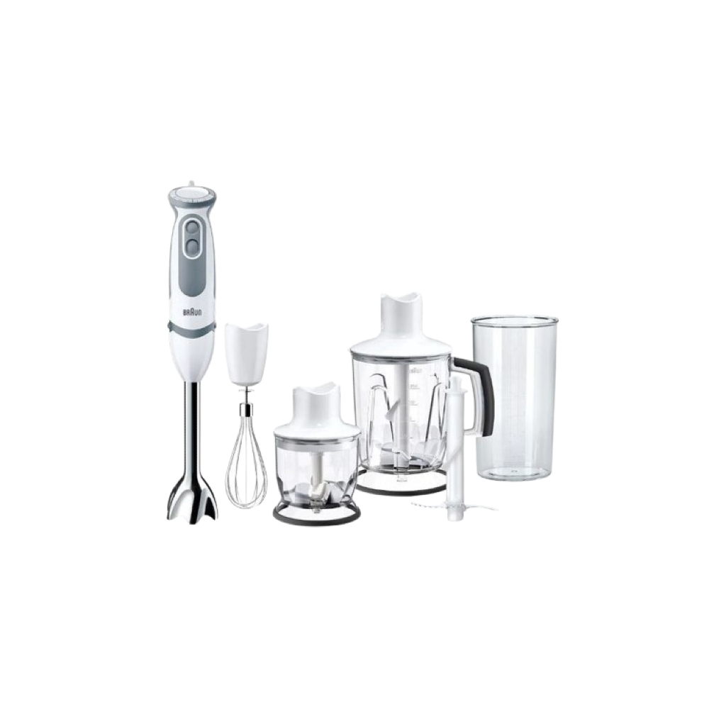Braun MultiQuick 5 Vario Food Processor, 1.25 Liter, 1000 Watt, White Grey - MQ5245WH