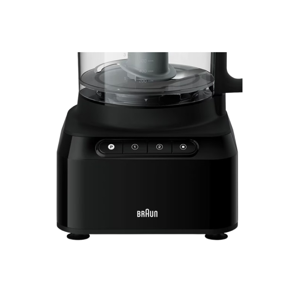 Braun PureEase Food Processor, 800 Watt, 2.1 Liter, Black - FP 3132 BK xprs 