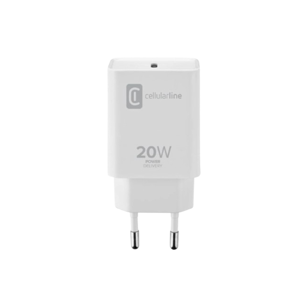 Cellularline 20W USB-C Charger - White