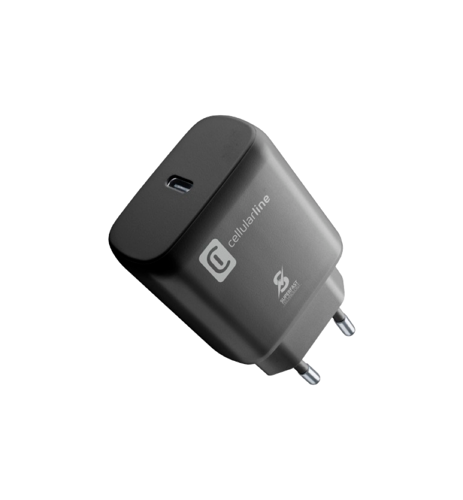 Cellularline 25W USB-C Charger - Black