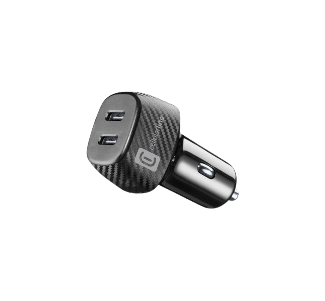 Cellularline 40W Car Multipower Duo Charger - Black