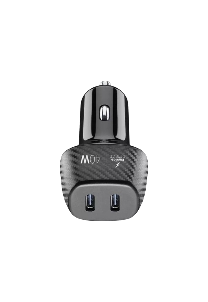 Cellularline 40W Car Multipower Duo Charger - Black xprs