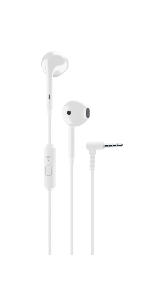 Cellularline Capsule Earphones 3.5MM - White