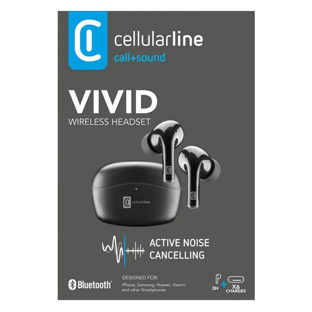 CellularLine Vivid TWS ANC Earbuds Black XPRS - Main Image