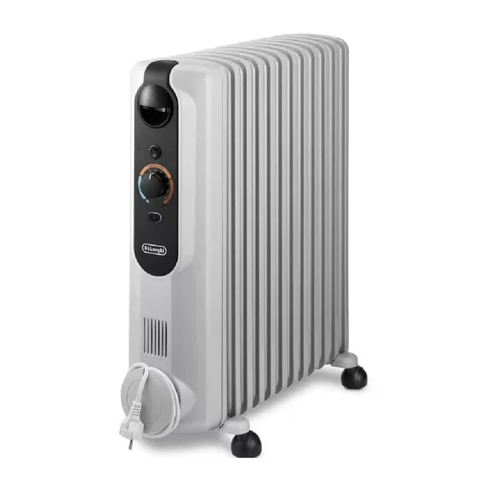 Delonghi 12 Fins Radiant Heater, 2500 Watt - White - TRRSE1225