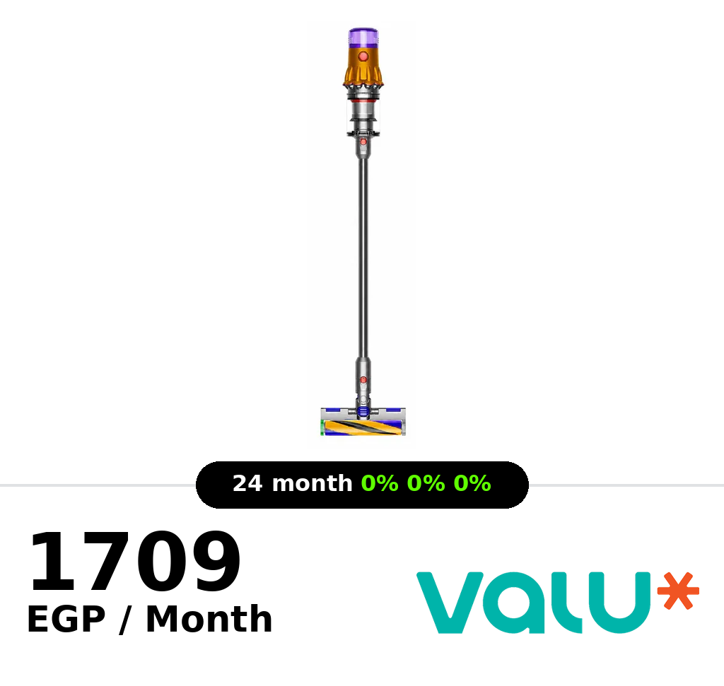 Dyson V12 Detect Slim Absolute Vacuum Cleaner - Silver/Yellow