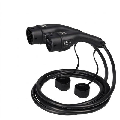 ETEC EV Charger Cable type 2 to type 2 (5-meter Cable 32A 22kW, EV European standard Plug), (2-Years Warranty by XPRS)