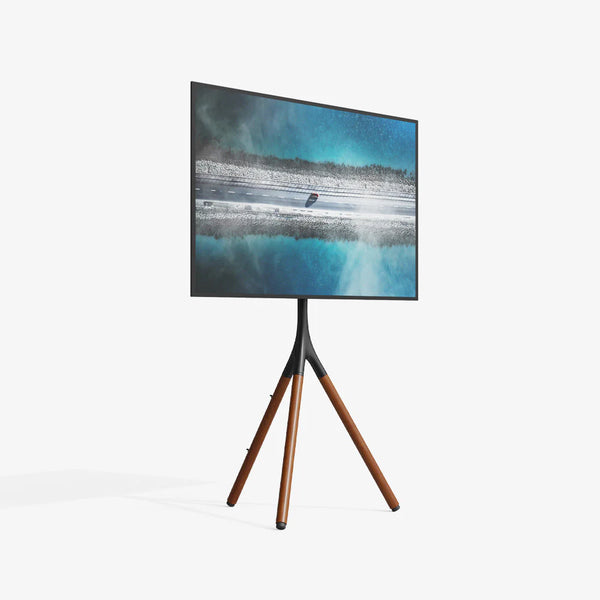 <tc>حامل أرضي لتلفزيون ستوديو ثلاثي الأرجل قابل لتعديل الارتفاع – من 32″ إلى 65″</tc>