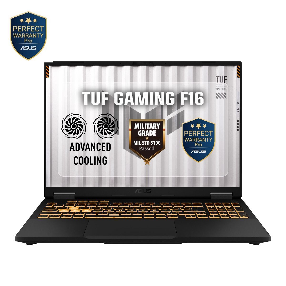 ASUS TUF Gaming F16 FX608JMI-TU657W, Intel Core I7 14650HX, 16GB RAM, 512GB SSD,RTX 5060 8GB, 16 Inch, WUXGA 144Hz,, Windows 11