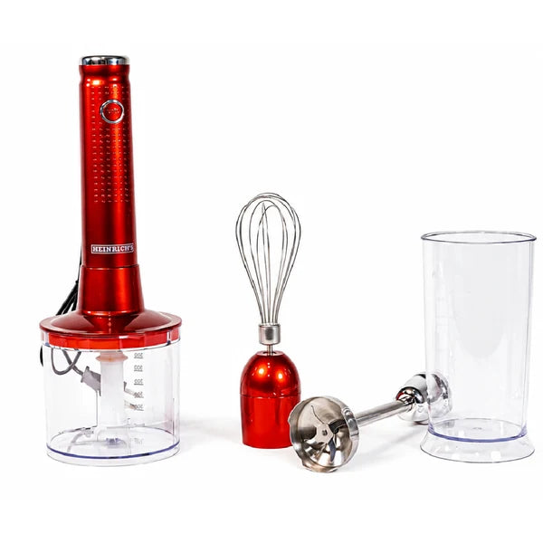 Heinrich's Hand Blender 3in1 400W - HSM 8613 - Red