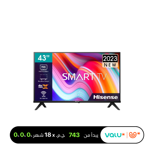 <tc>تلفزيون هايسنس الذكي 43 بوصة FHD LED – موديل 43A4K</tc>