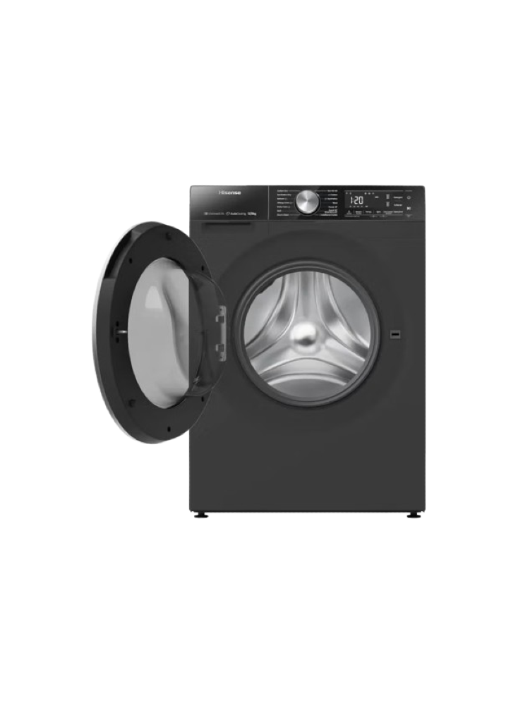 Hisense Front Load Full Automatic Washing Machine With Dryer, 12 kg, Inverter Motor, Black - WD5S1245BB xprs