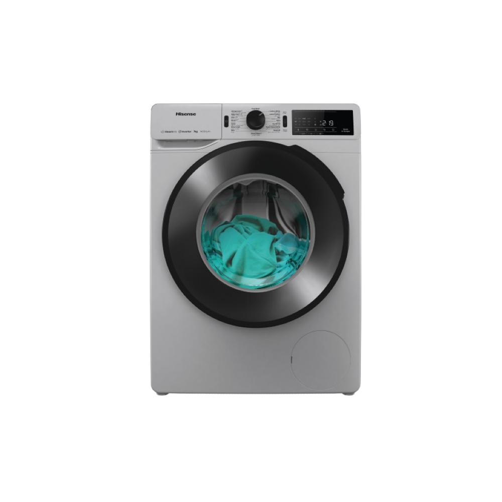 Hisense Front Load Washing Machine 8KG, Inverter Technology, Full Automatic, Silver – WF3V8042BSEG xprs