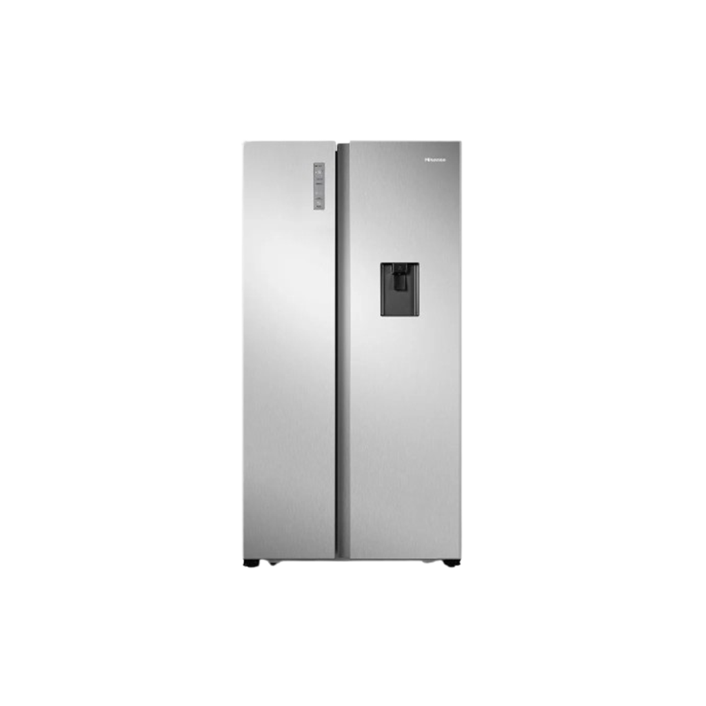 Hisense Side by Side Refrigerator – 519 Liters, Inverter, Touch Control, Stainless Steel – RS3N518NMIA1