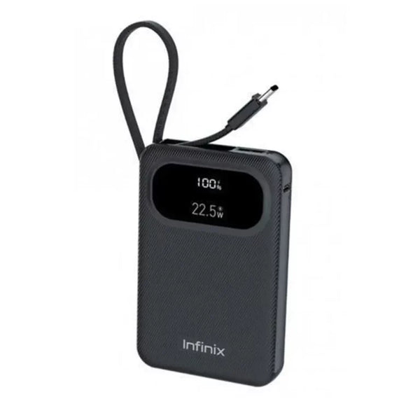 Infinix Power Bank Pro 10,000 mAh with Built-in Cable 22.5w