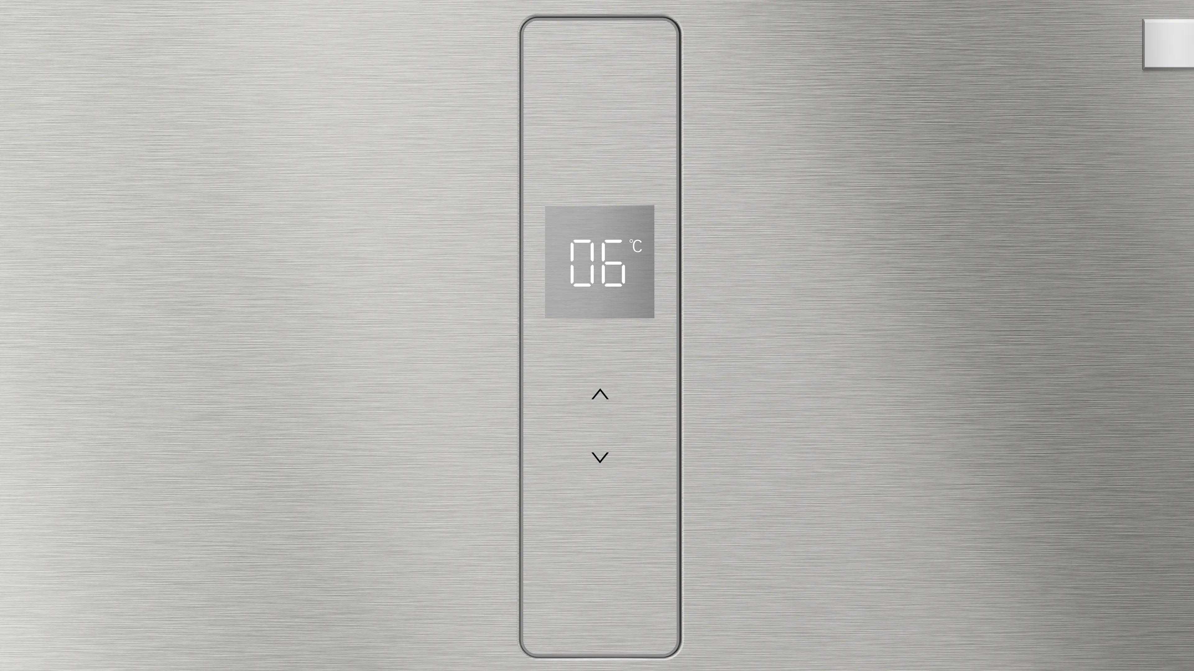 Bosch NoFrost Combi Refrigerator 330 Liters - Digital Touchscreen - Silver - KGN39NLEE8