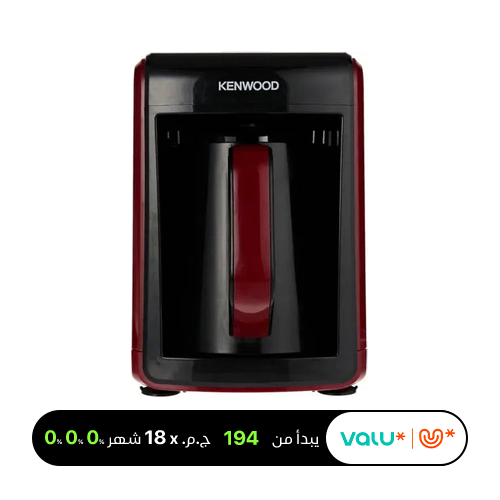 Kenwood Turkish Coffee Maker 535W – 5 Cups - Black/Red (CTP10-000BR)