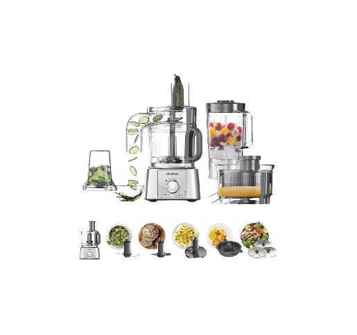 Kenwood MultiPro Express Food Processor, 1000 Watt, 3 Liter, Silver - FDP65.880SI xprs