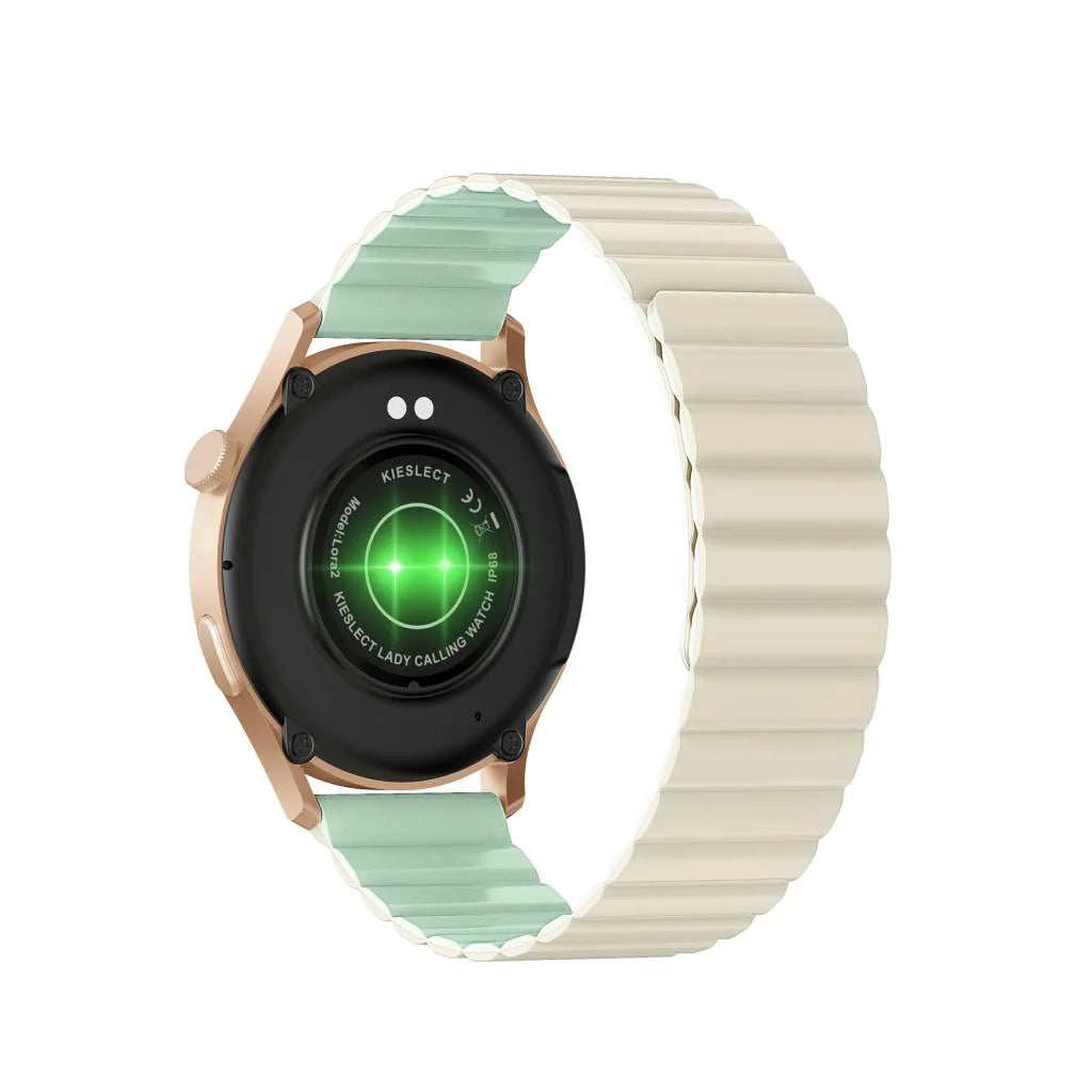 Kieslect Smart Watch Lora 2 Lady - Gold Case and Beige Strap