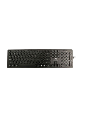 L'avvento 2.4G Wireless Keyboard, US Arabic layout, Injection, Black