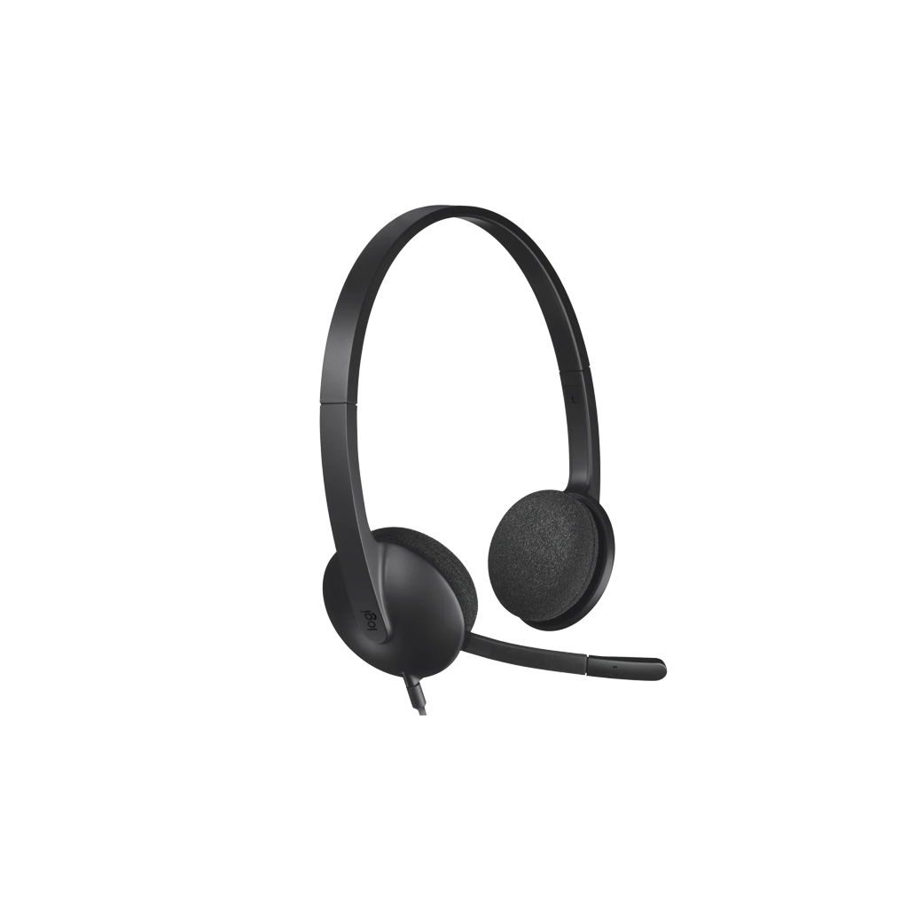 Logitech H340 Stereo USB Headset for Windows and Mac