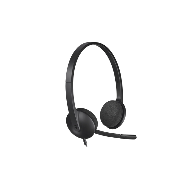 Logitech H340 Stereo USB Headset for Windows and Mac