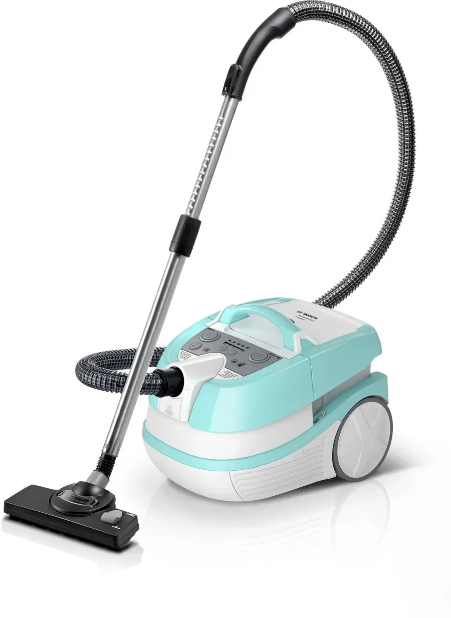 Bosch Wet And Dry Vacuum Cleaner With Hepa Filter, 2000 Watt, Light Blue And White - BWD420HYG