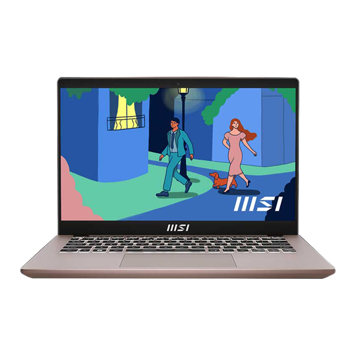 MSI Modern 14 C12MO intel core i3-1215U, Intel UHD Graphics 8GB, 256GB SSD Dos - Beige Rose