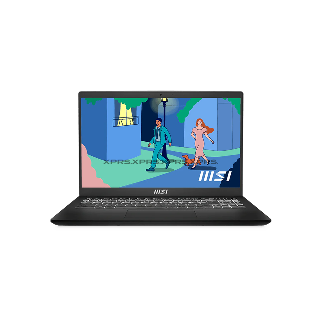 MSI Modern 14 C12MO intel core i3-1215U, Intel UHD Graphics 8GB, 256GB SSD Dos - Black xprs egypt