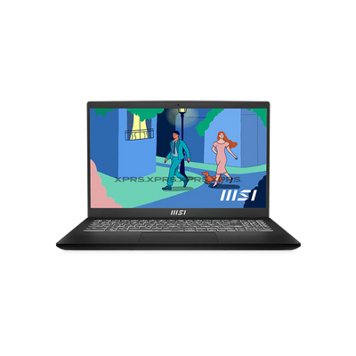 MSI Modern 14 C12MO intel core i3-1215U, Intel UHD Graphics 8GB, 256GB SSD Dos - Black