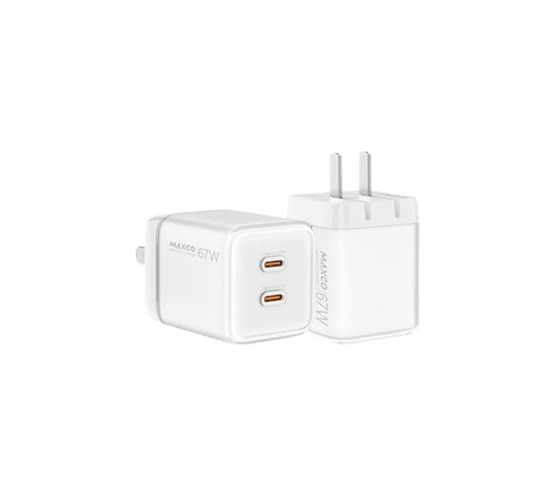 Maxco 67w GaN Fast Charger - White