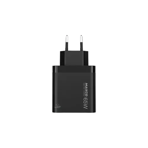 <tc>شاحن ماكسكو MC15E GaN - شحن سريع 65W PD، ثلاثة منافذ، تصميم قابس EU، حماية متكاملة </tc>