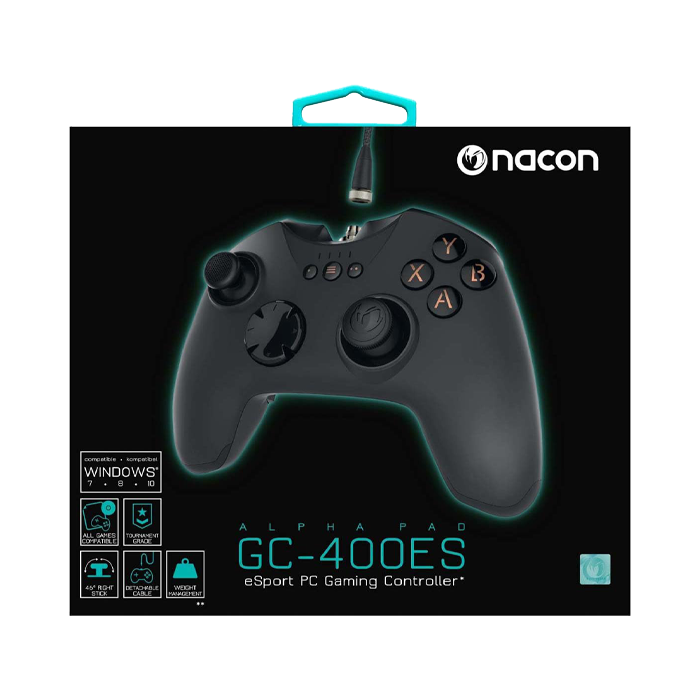 Nacon GC-400ES eSport Wired PC Gaming Controller - Black