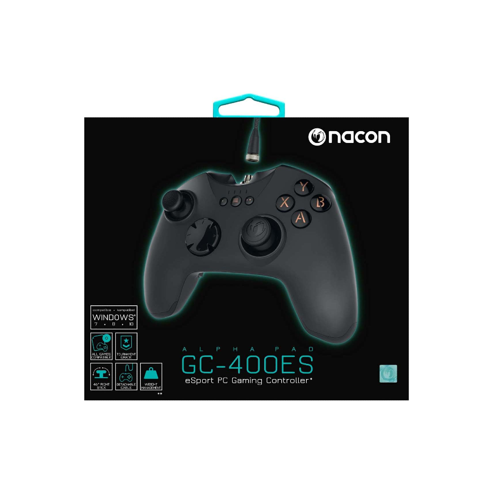 Nacon GC-400ES eSport Wired PC Gaming Controller - Black xprs 