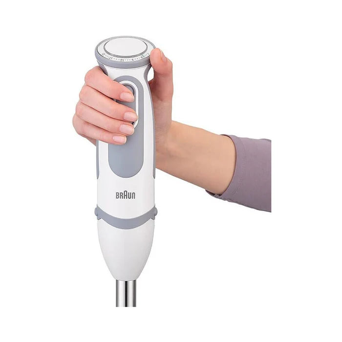 Braun MultiQuick 5 Vario Hand Blender with Attachments, 1000 Watt - White/Grey  - MQ5245