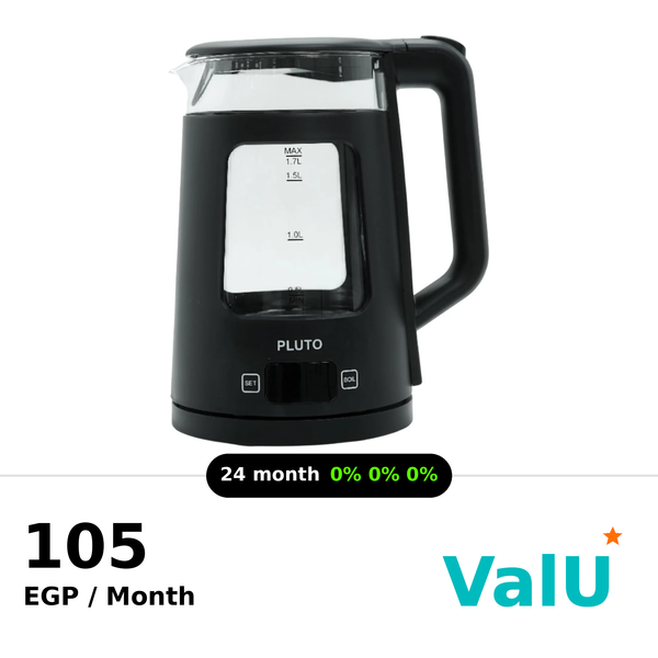 <tc>كاتل زجاج كهربائي بلوتو سعة 1.7 لتر بقوة 2200 واط – PL-KE1722-GDD</tc>