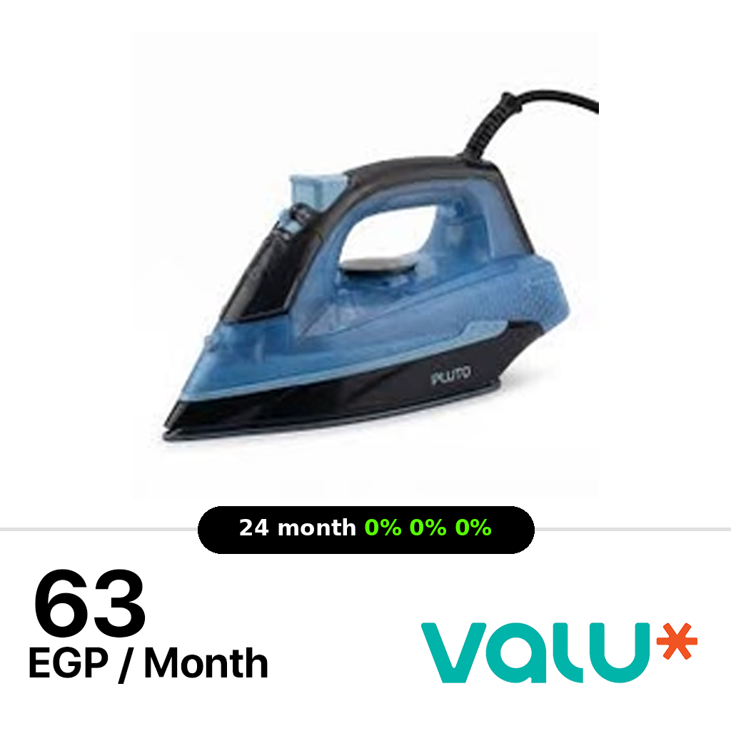<tc>مكواة بخار بلوتو 2200 واط 280 مل - أزرق - PL-IS2W28M</tc>