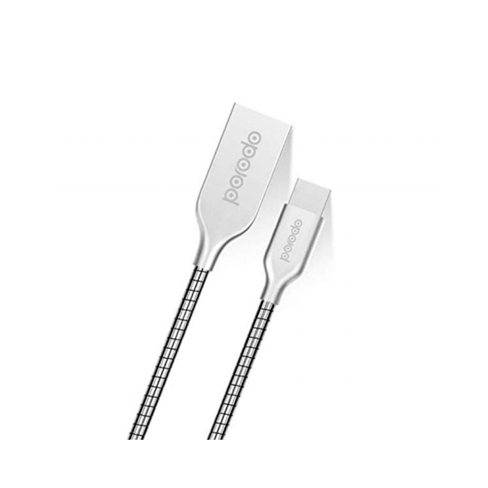 Porodo PD-GC-33T Type-C Data Cable 2.4A - Silver