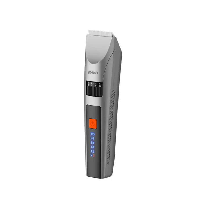 Porodo Lifestyle Hair Clipper Rechargeable LED Display Gray 