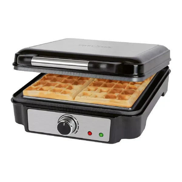 ProfiCook Waffle Maker 1200W - Black/Stainless Steel - PC-WA 1241